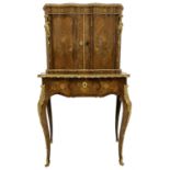 French design Kingwood and marquetry Bonheur du Jour writing desk
