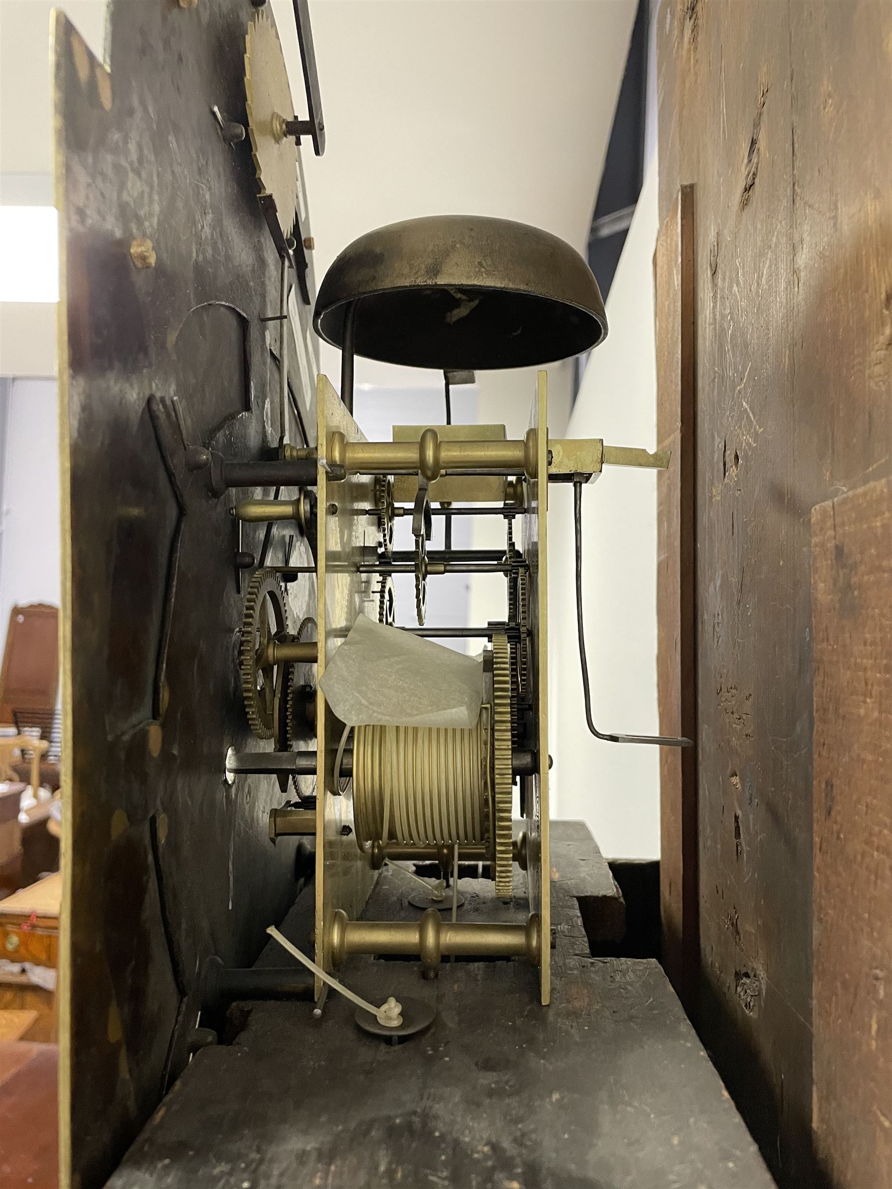 William Coulton of York - mid 18th century 8-day oak longcase clock - Image 6 of 6