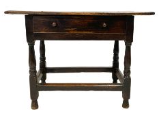 18th century oak side table