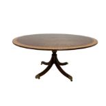 Georgian design mahogany tilt-top centre table