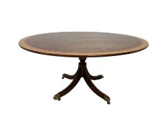 Georgian design mahogany tilt-top centre table