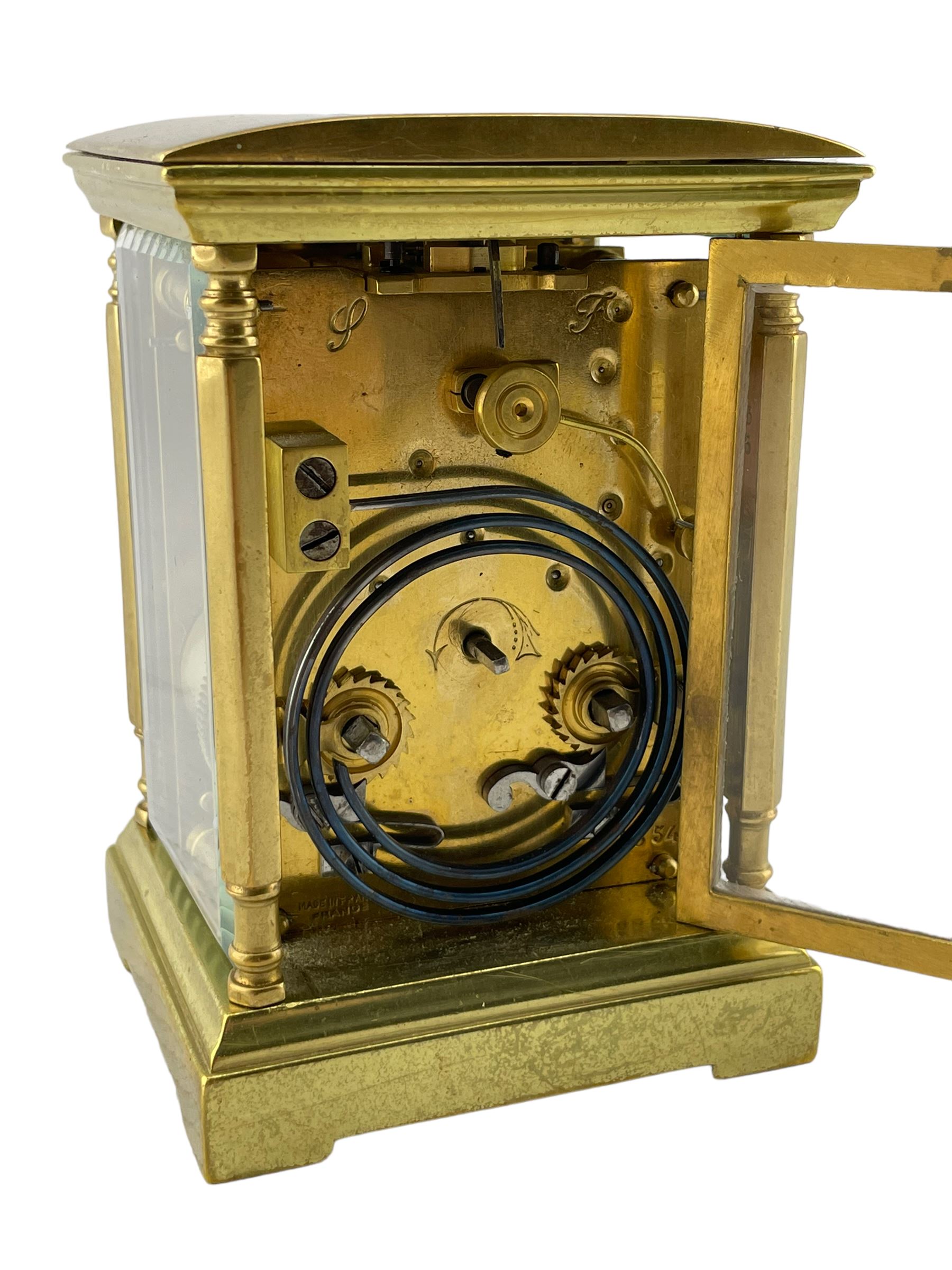 French - late19th century spring driven 8-day table clock - Image 5 of 6