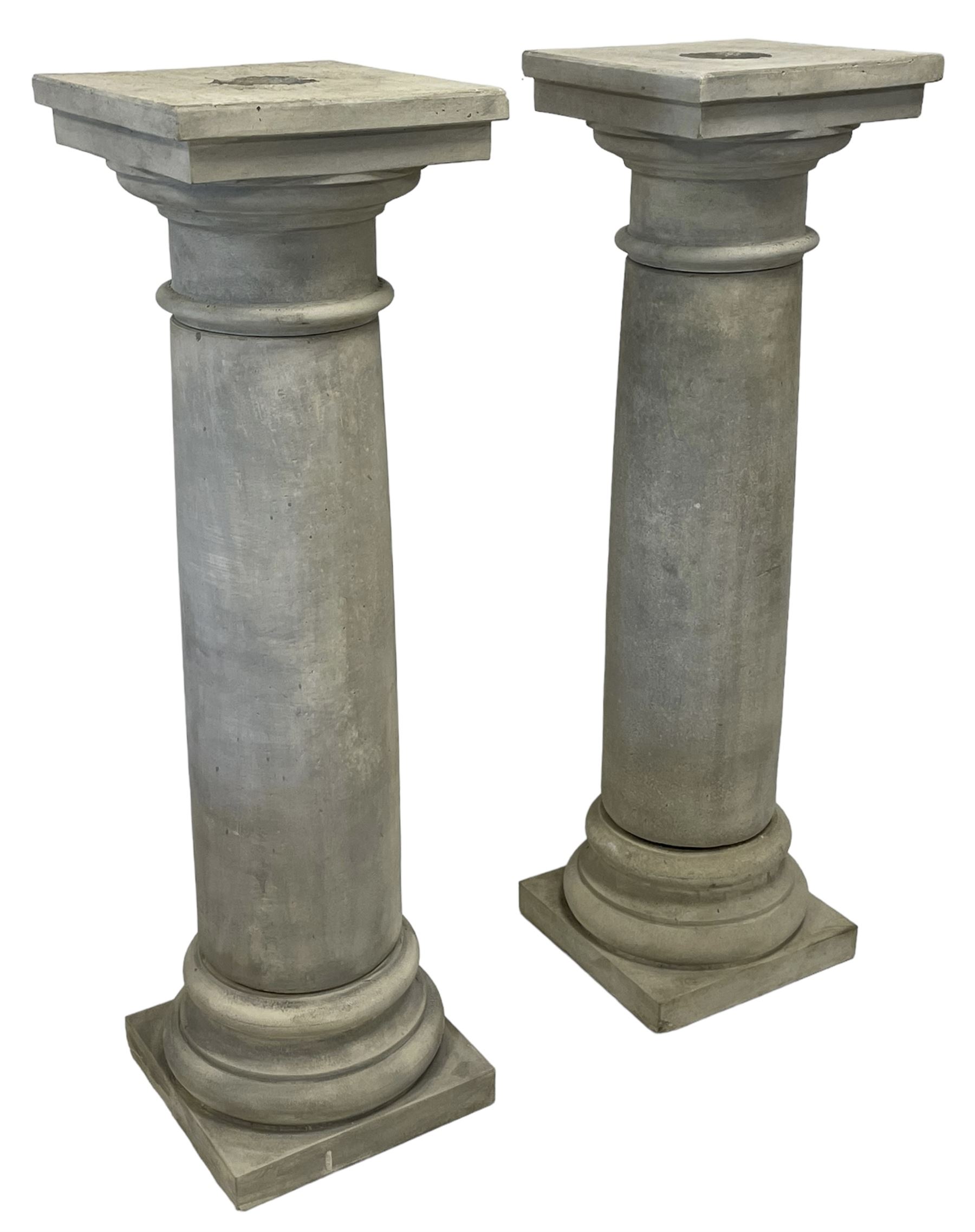 Pair of three-piece architectural pedestals - Image 7 of 11