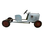 1930s blue painted pedal car or commercial lorry