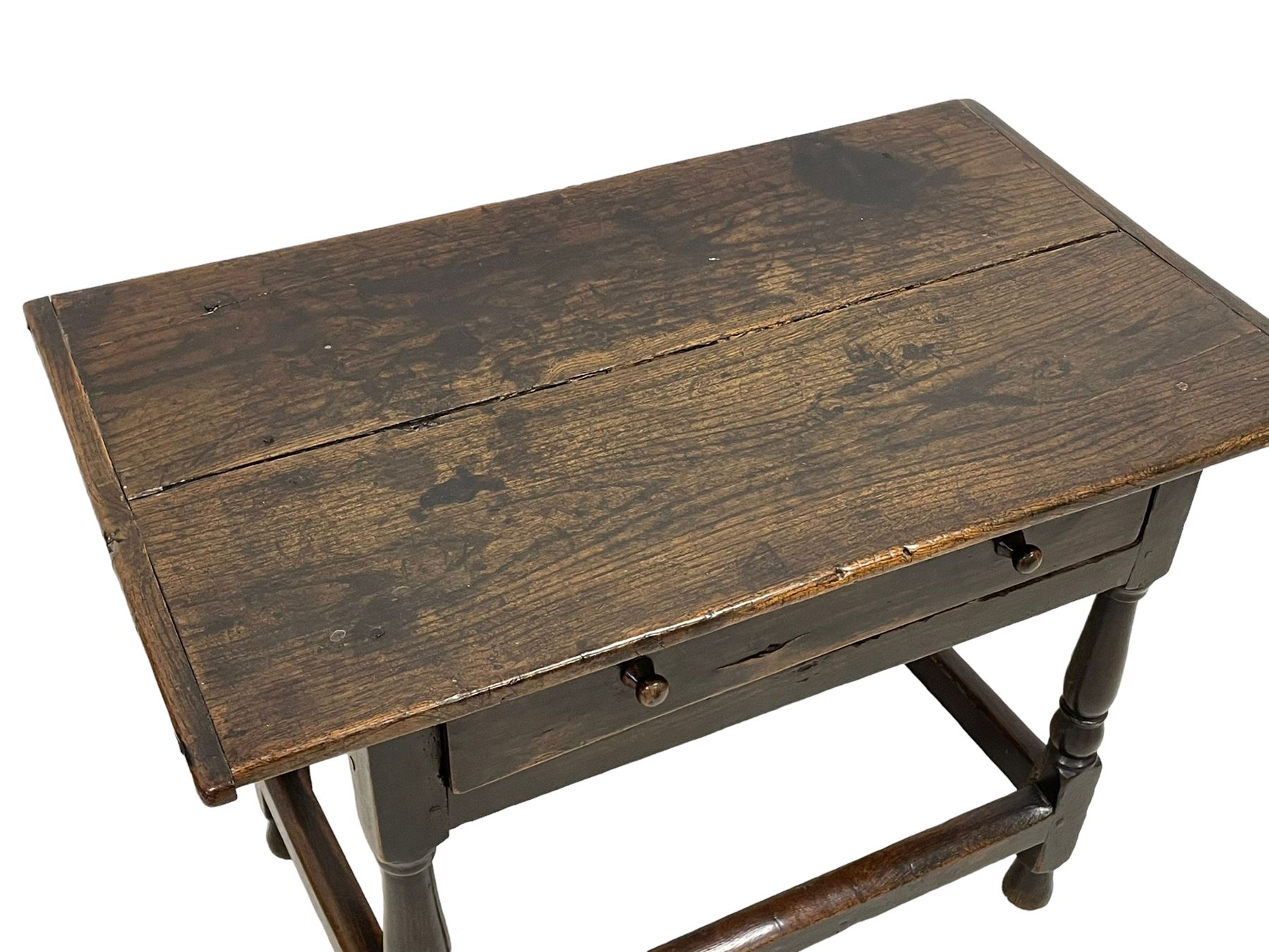 18th century oak side table - Image 5 of 7
