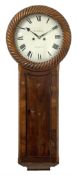 William Shildrake of Norwich - mahogany 8-day striking wall clock c1850