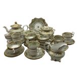 Early 19th century tea service of Rockingham design