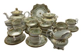 Early 19th century tea service of Rockingham design