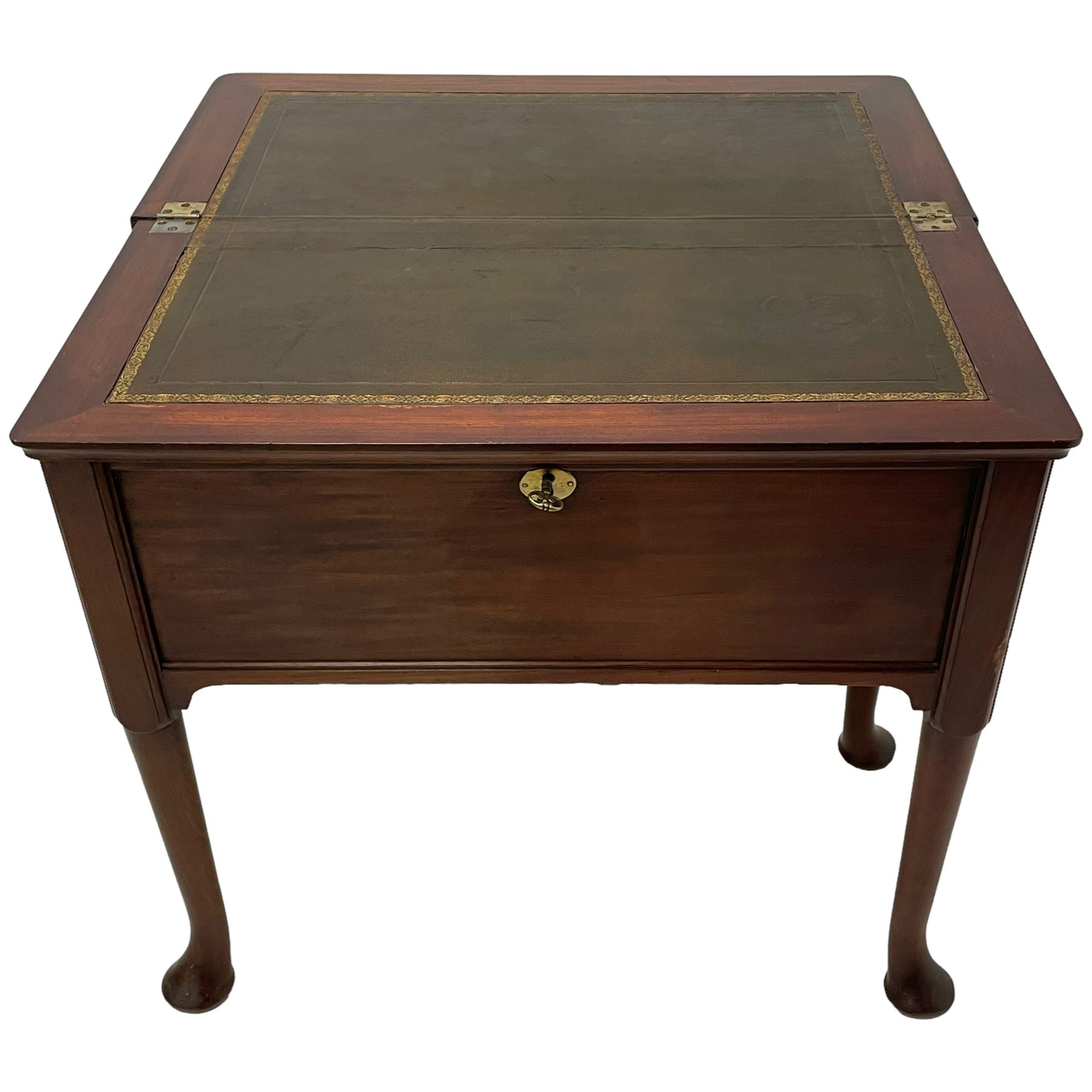 18th century mahogany metamorphic campaign writing desk - Image 10 of 27