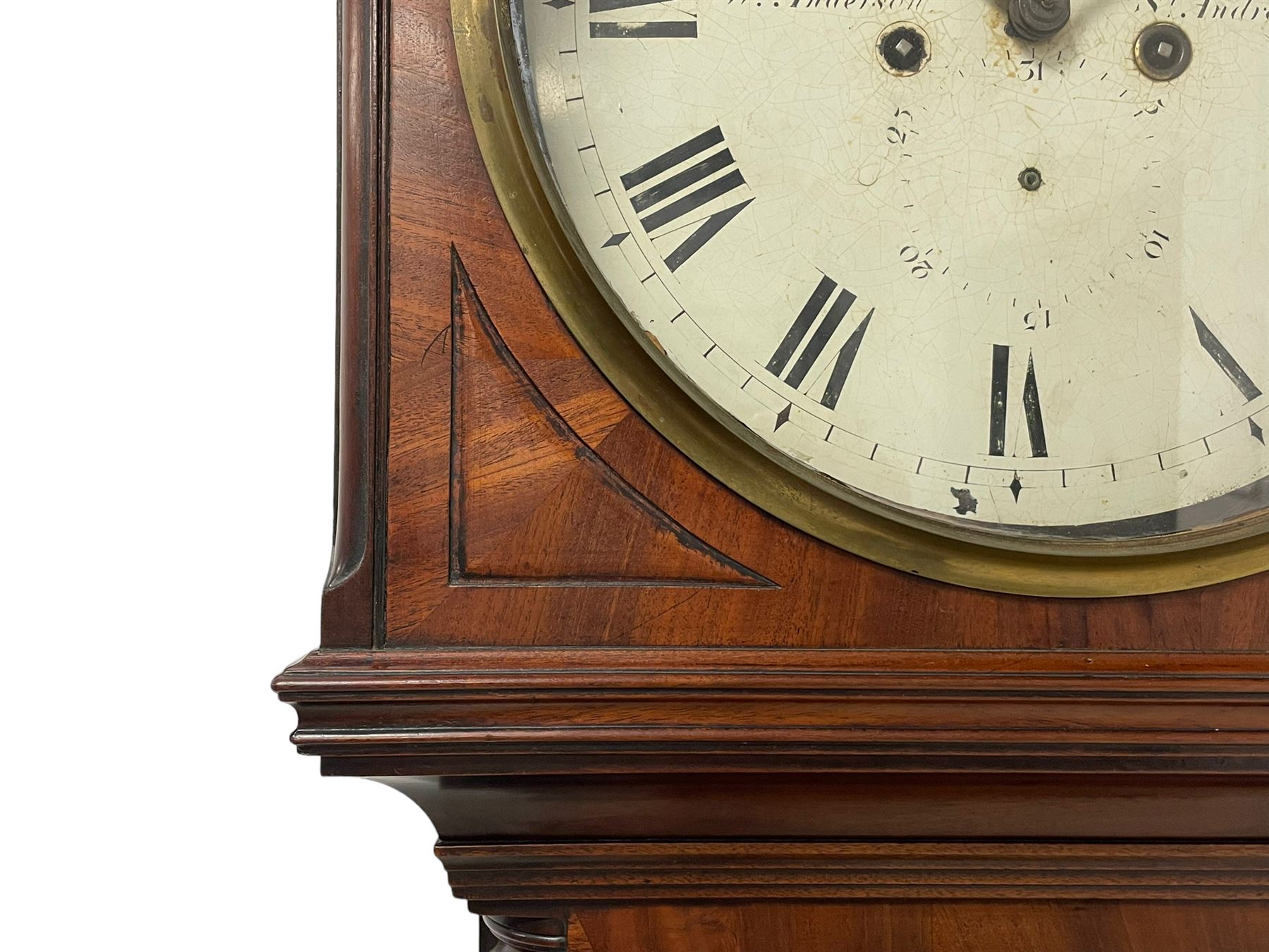 William Anderson of St Andrews - 8-day mahogany drumhead longcase clock c1840 - Image 7 of 9