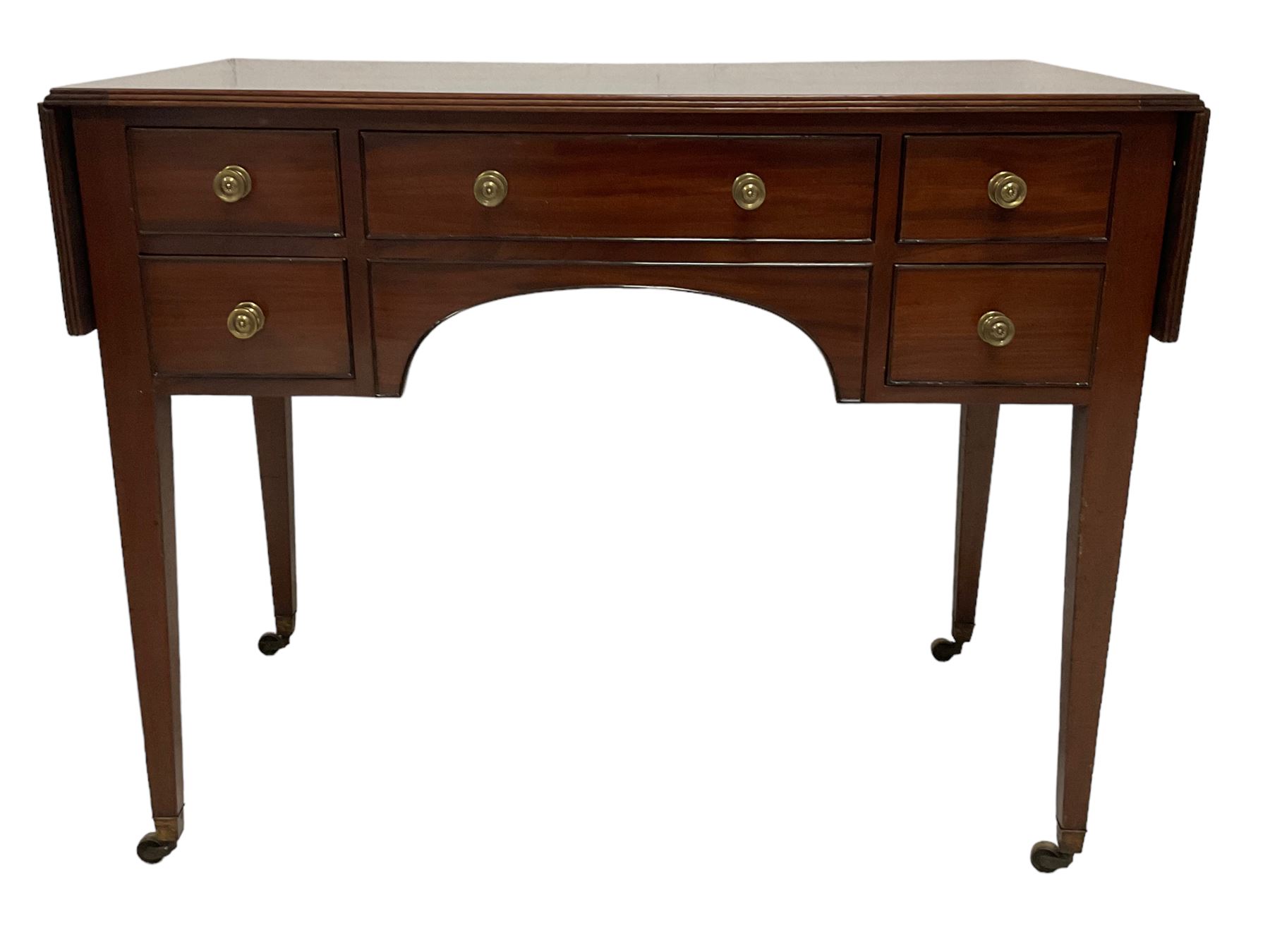 Regency mahogany drop-leaf side table - Image 3 of 13