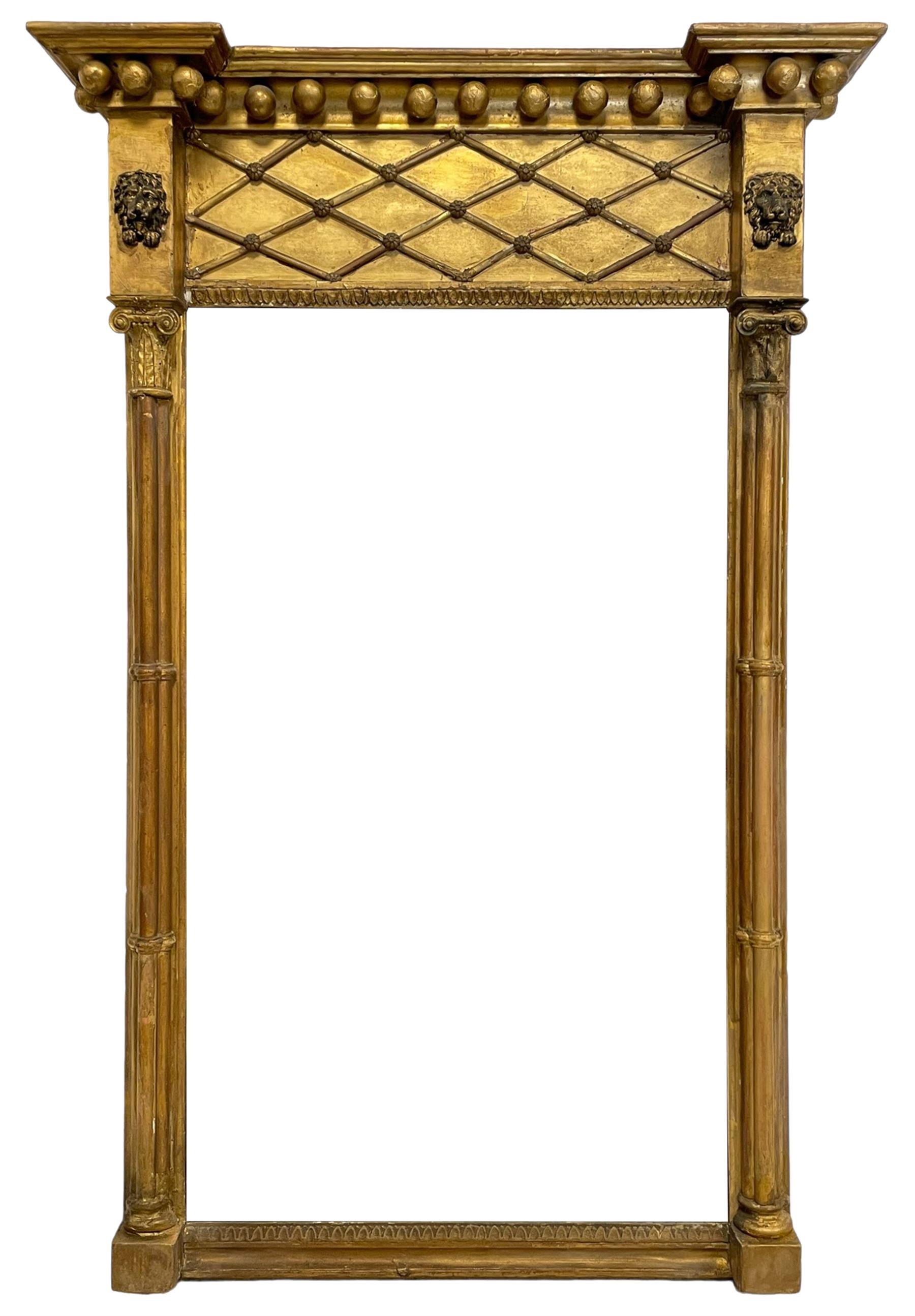 Regency gilt pier glass mirror