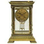 Lloyd Payne & Amiel - Parisian early 20th century four glass mantle clock c1905