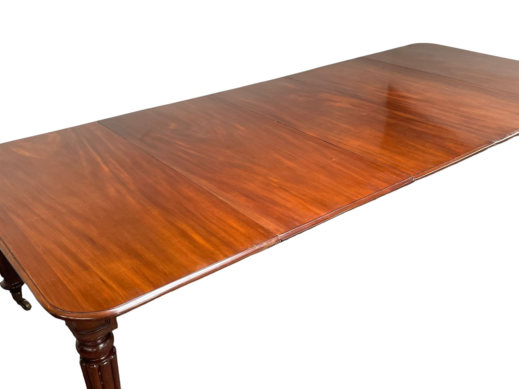 Victorian mahogany extending dining table - Image 6 of 19