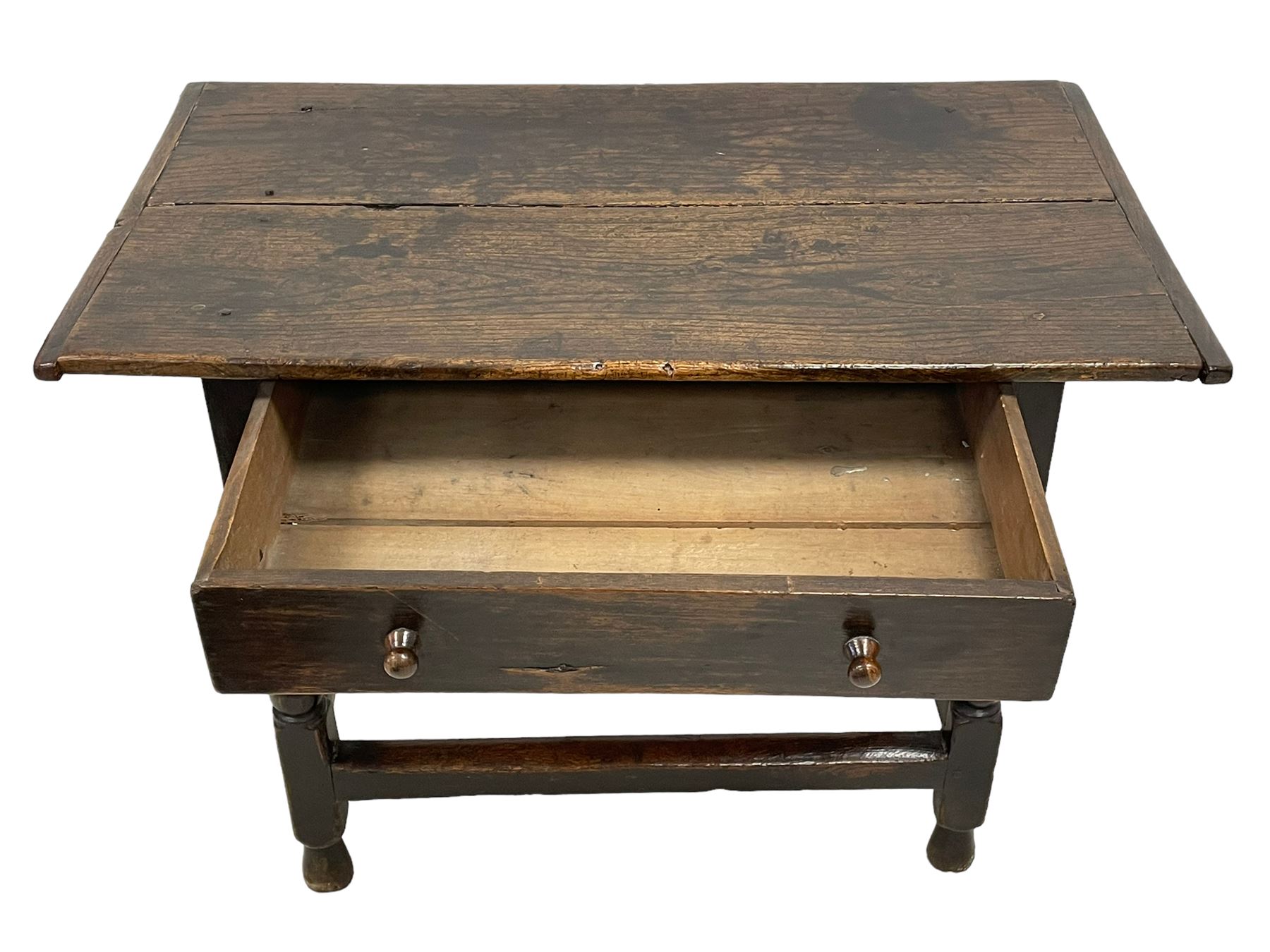 18th century oak side table - Image 7 of 7
