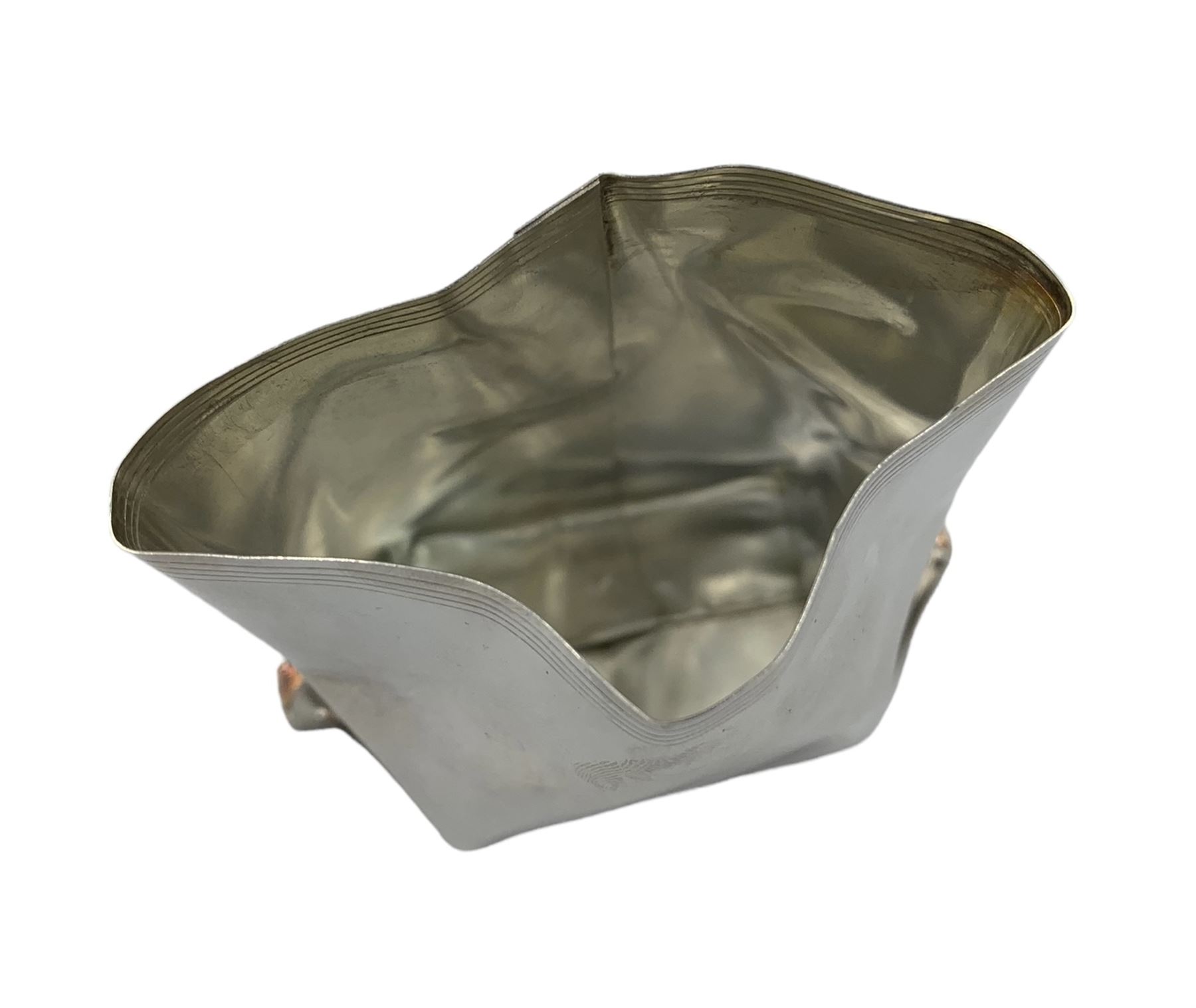 Novelty silver vase by Rebecca Joselyn modelled as a crumpled bag H8cm - Image 2 of 6