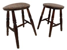 19th century elm and beech stool