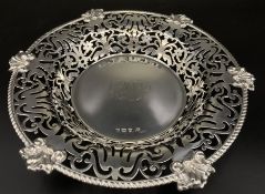 Early 20th century silver circular dish