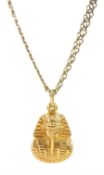 9ct gold Pharaoh pendant necklace