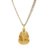 9ct gold Pharaoh pendant necklace