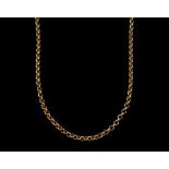 9ct gold rolo link necklace