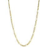 18ct gold Figaro link necklace