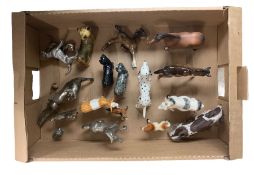 Collection of animal ornaments including Beswick (a/f)