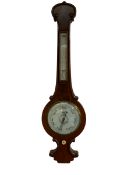 Victorian mahogany mercury barometer