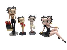 Four Betty Boop figures by King Features Syndicate