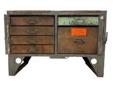 Early 20th century reclaimed workshop bench sideboard