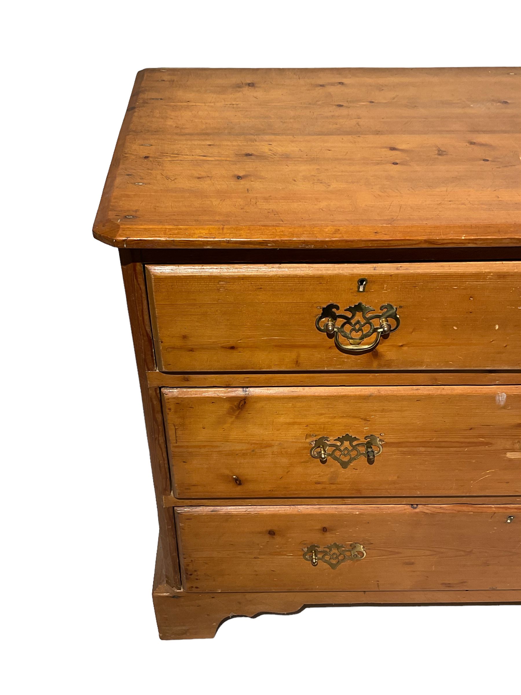 19th century pine chest - Image 2 of 4