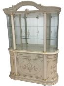 Italian composite marble display cabinet