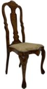 19th century Dutch style walnut chair