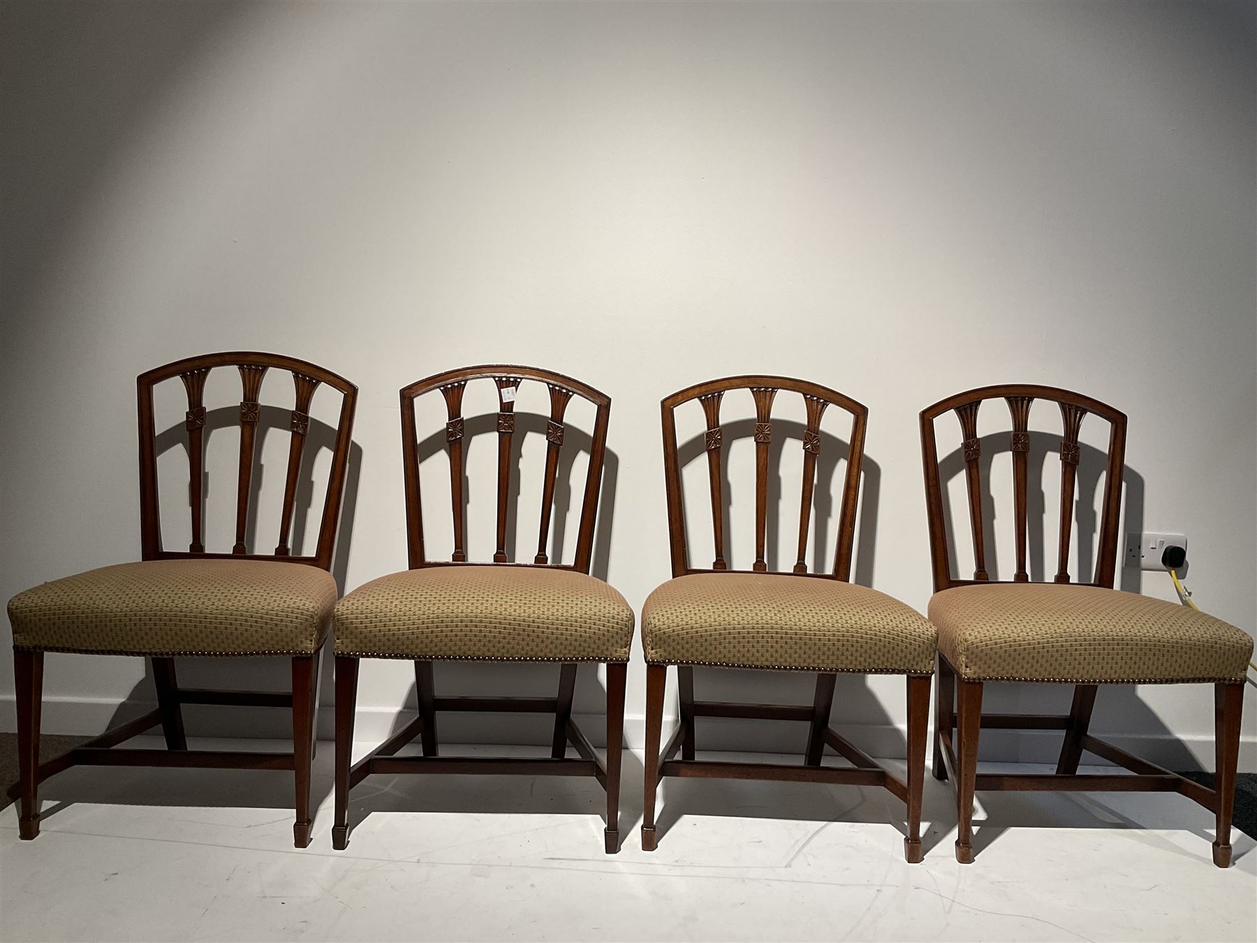 Set eight 19th century mahogany dining chairs - Image 6 of 6