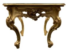 Silik Lo Stile Di Classe - Italian Rococo style gilt square lamp table