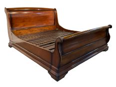 Barker & Stonehouse - Grosvenor mahogany Super King sleigh bed