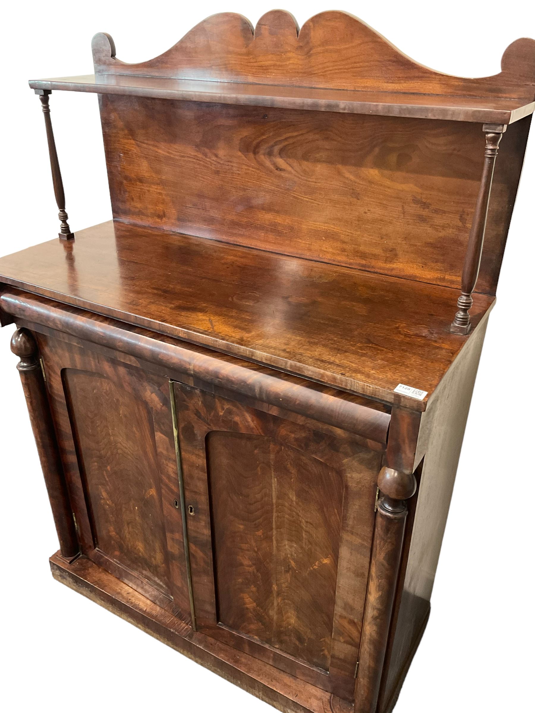 19th century mahogany chiffonier - Image 2 of 5