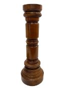 Early 20th century mahogany turned pedestal