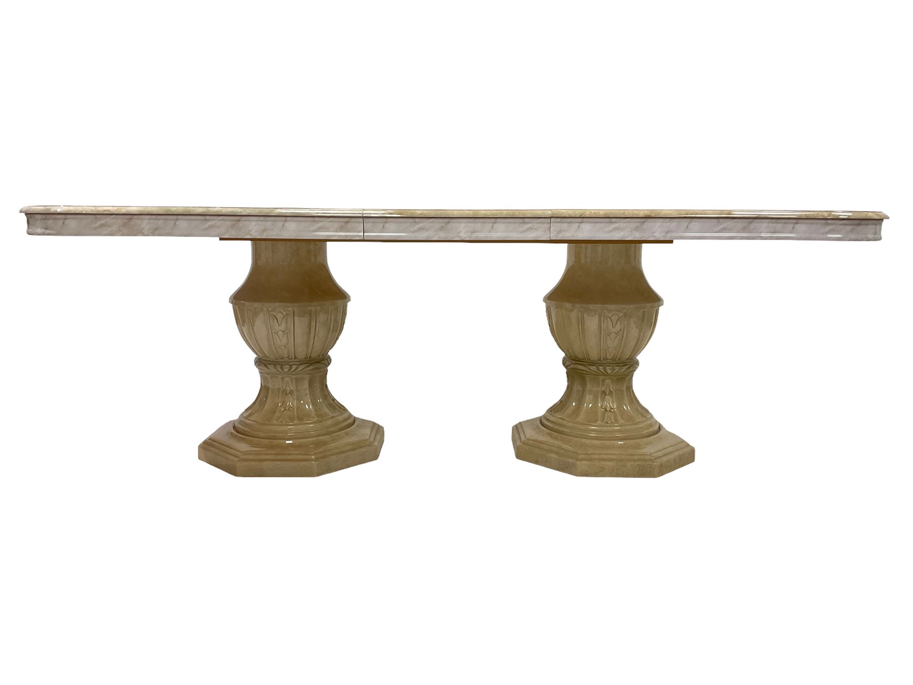 Italian composite marble extending dining table - Image 2 of 11