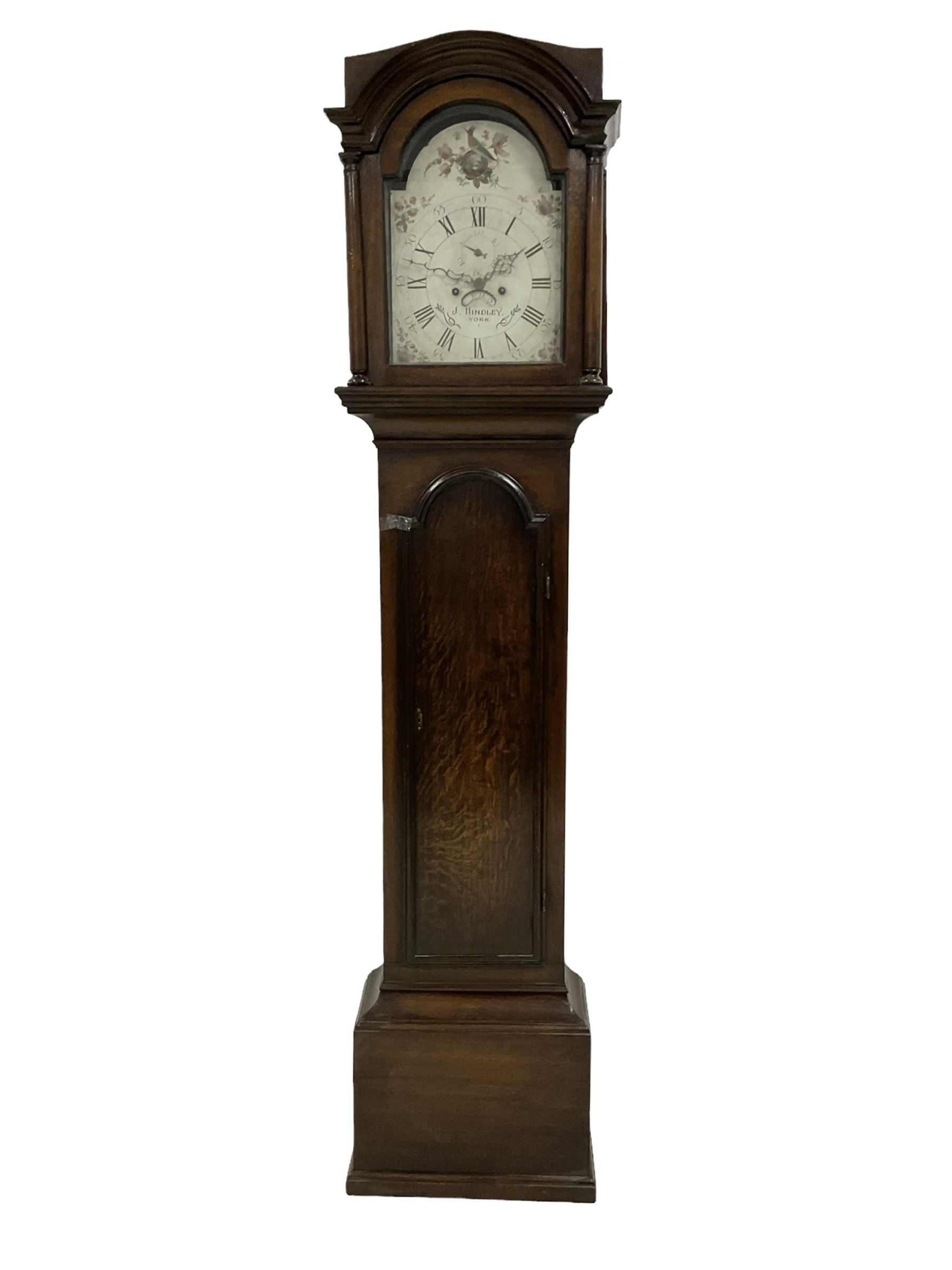 English - late 18th-century oak cased 8-day longcase clock