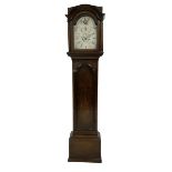 English - late 18th-century oak cased 8-day longcase clock