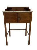 Early 20th century mahogany marble top washstand