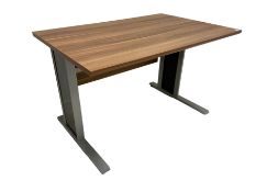 Contemporary walnut laminate office study desk