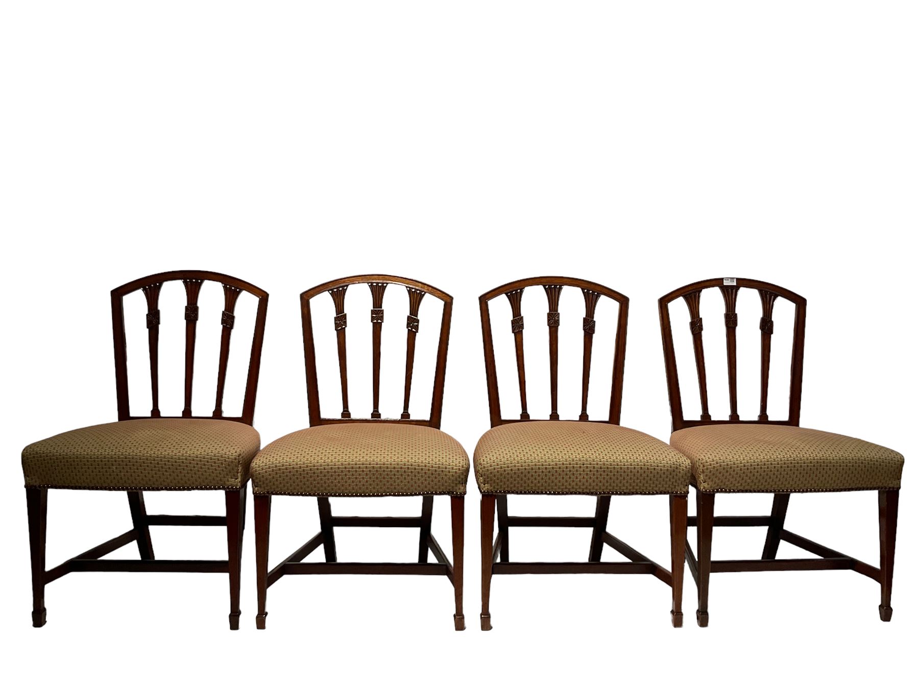 Set eight 19th century mahogany dining chairs - Image 2 of 6