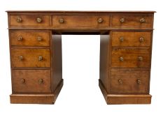 19th century mahogany twin pedestal desk