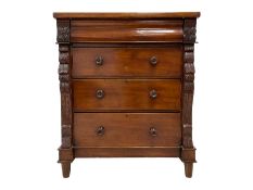 Victorian mahogany Scotch chest