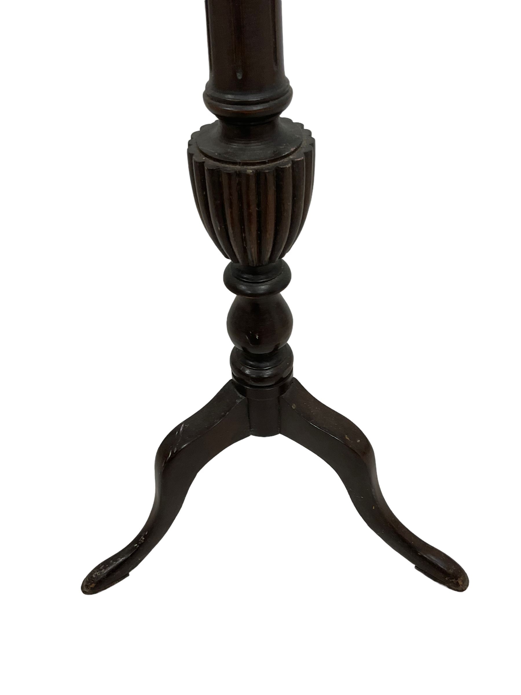 Late 19th century mahogany jardiniere tripod stand - Image 3 of 4