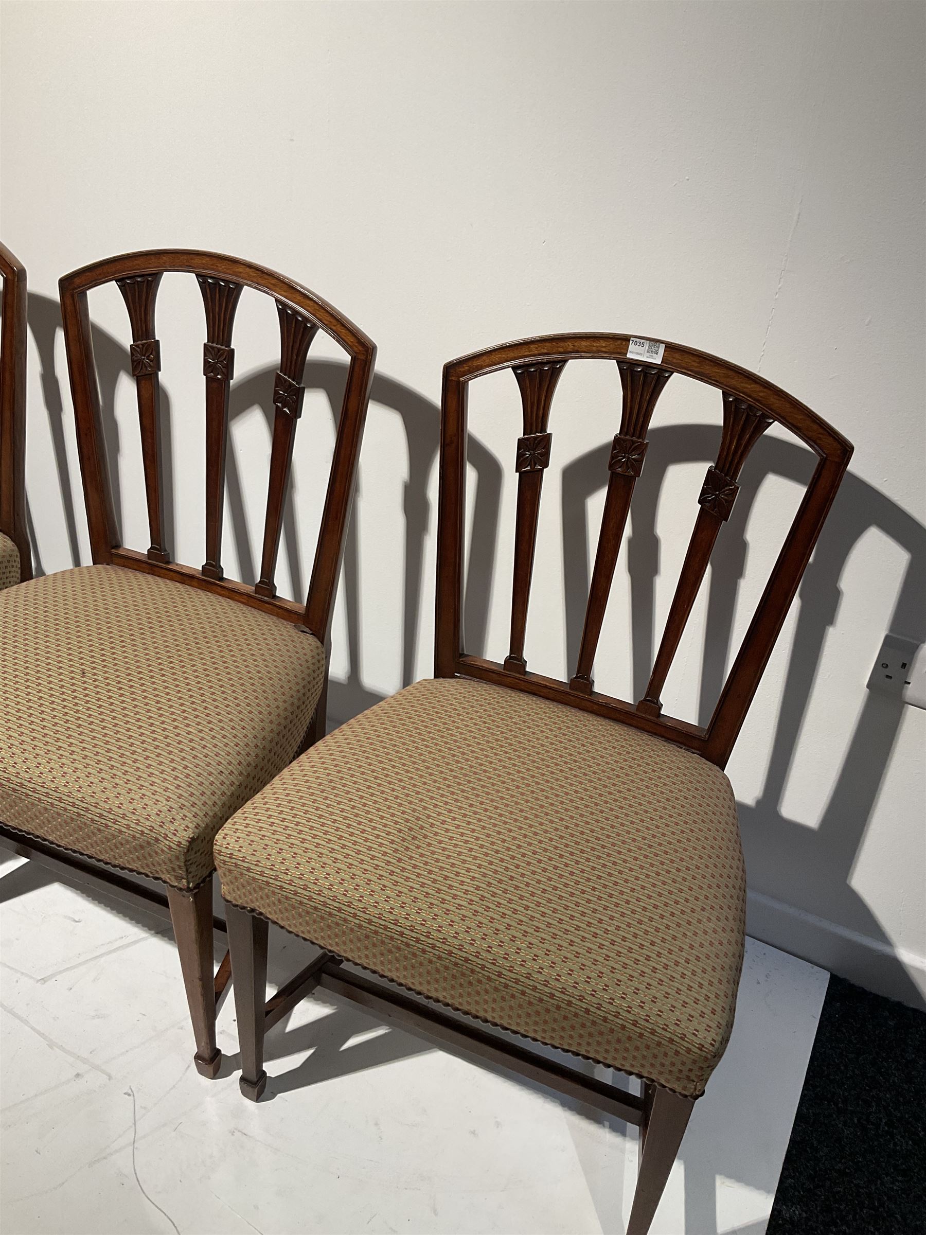 Set eight 19th century mahogany dining chairs - Image 5 of 6