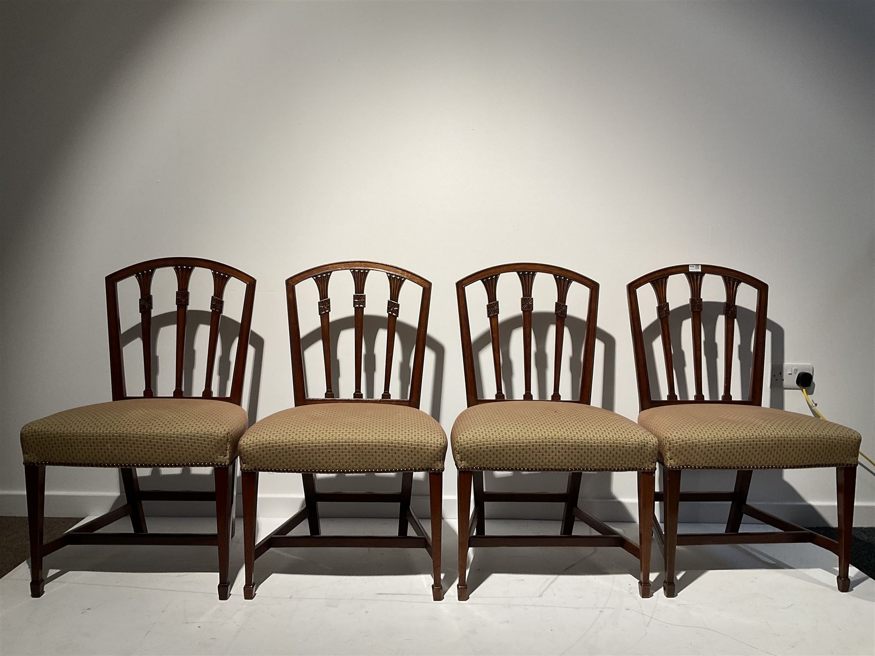 Set eight 19th century mahogany dining chairs - Image 3 of 6