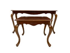 Cherry wood side table